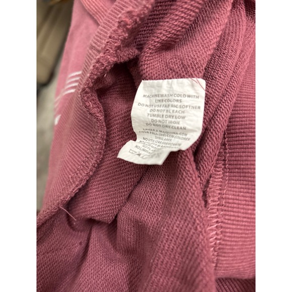 Bebe Sport 1X Hoodie Pullover Silver Logo Accents Long Sleeve Mauve 
A744 - Picture 4 of 4